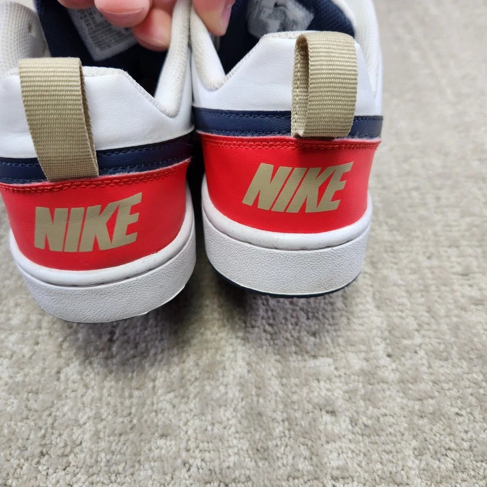 Nike Court Borough‎ Low Recraft Kids Sneakers Blue Red White DV5456-124 Size 6Y